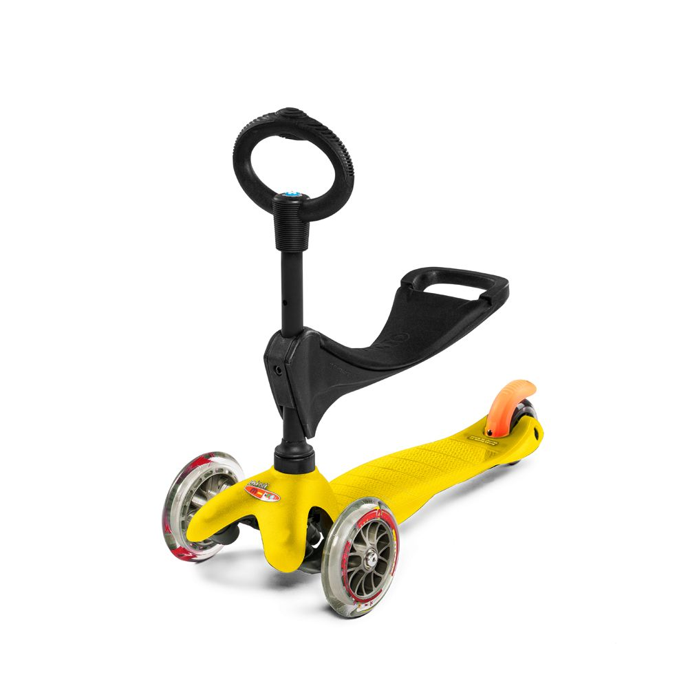 Micro Mini 3-in-1 Deluxe, keltainen Micro kolmePyöräinen skootteri 560070