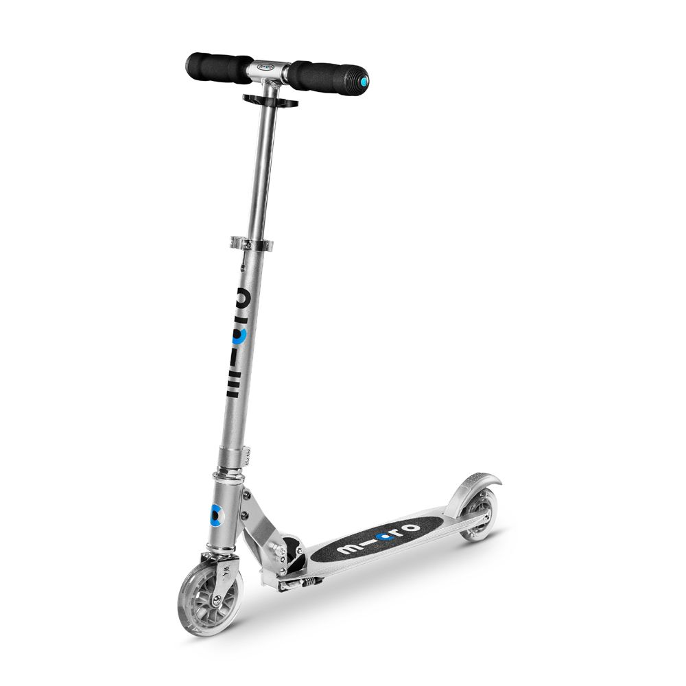 Micro Sprite taittuva potkulauta, matta hopea Micro potkulauta 560919