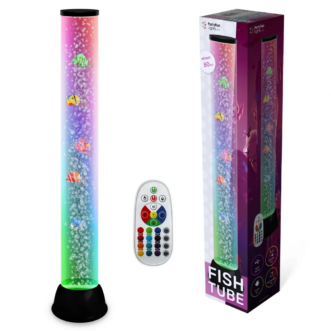 XXL Fish Tube Lamppu K: 80cm Party Funlight Lastenvalaisimet 605405