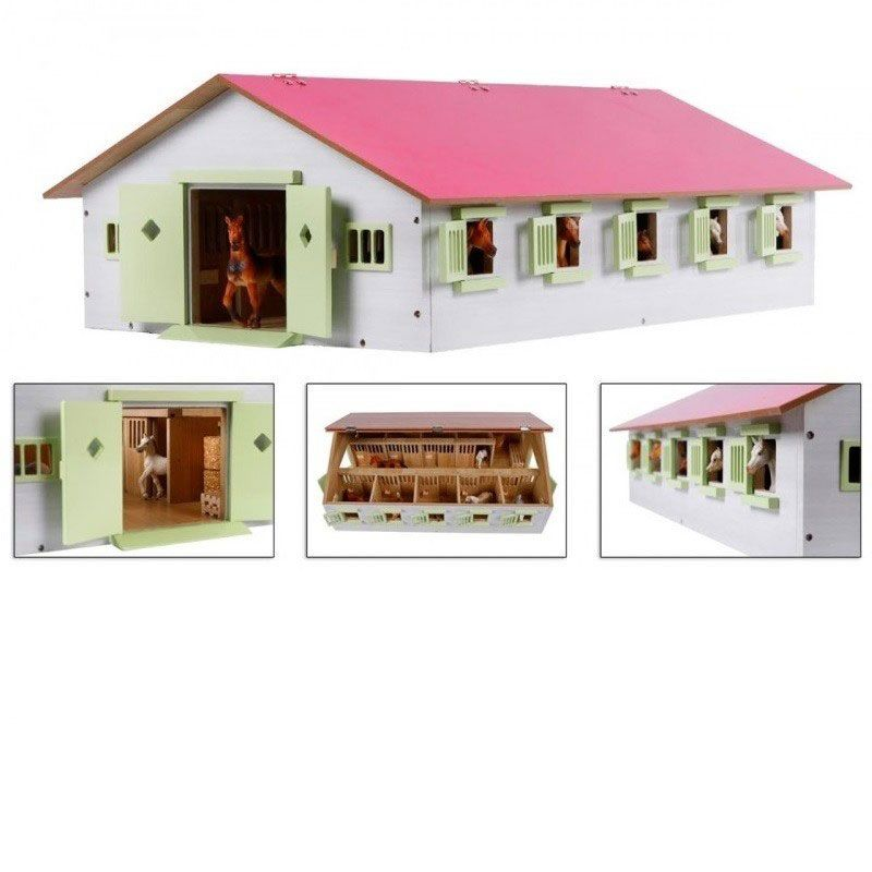 Kids Globe Hevostalli 9 paikkaa Pinkki Maatila ja eläimet 610188