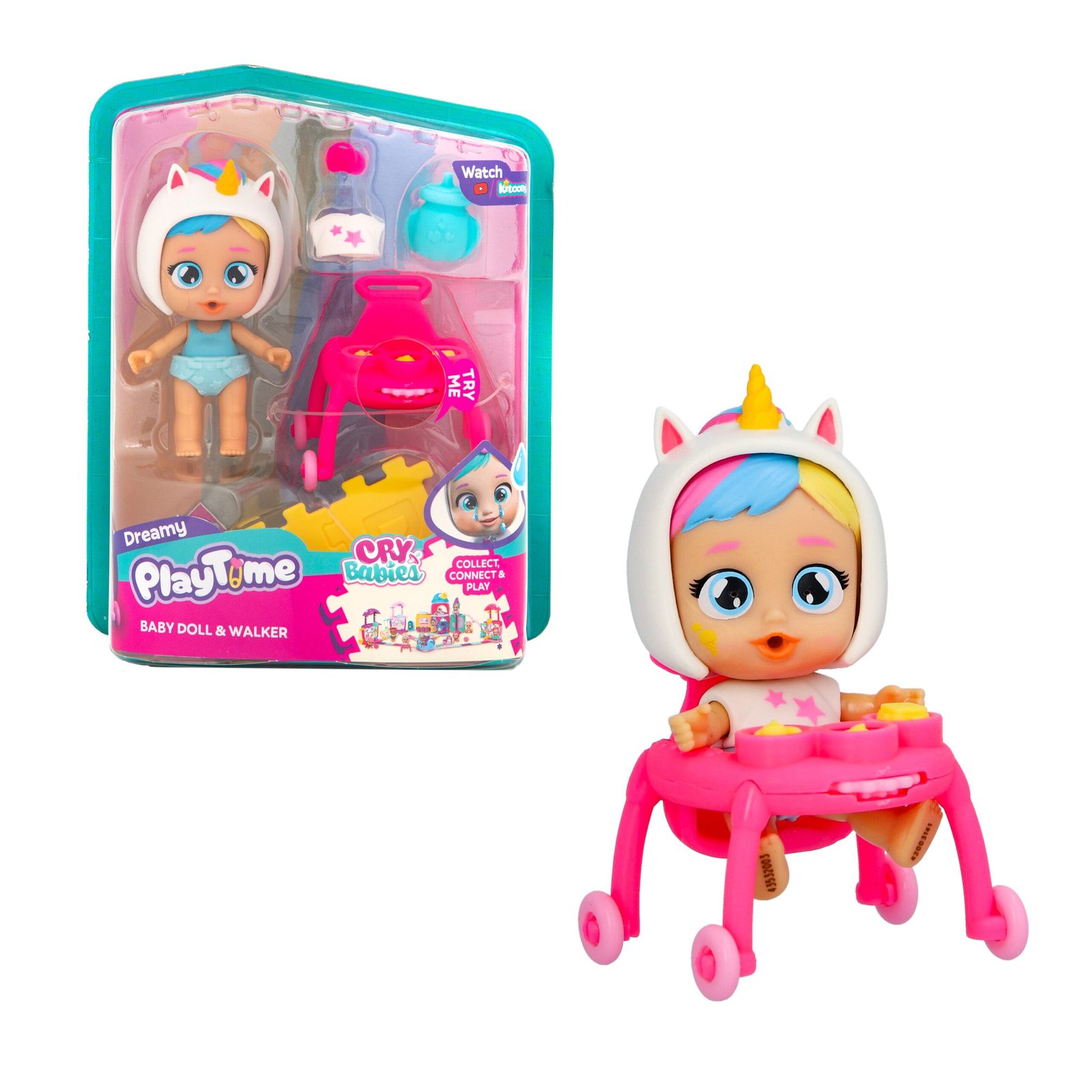 Cry Babies Playtime Dreamy Baby Doll & Walker