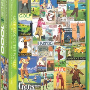 Eurographics Puzzle 1000 Palan Palapeli Golf Around The World