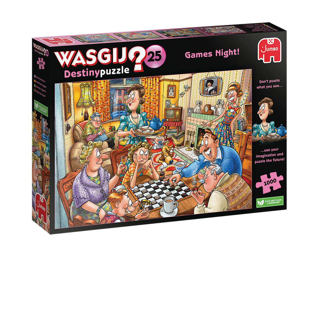 Wasgij Destiny 25 Games Night! 1000 Palan Palapeli