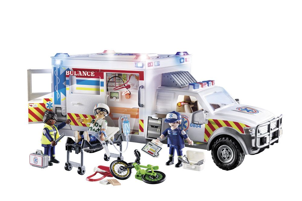 Pelastusajoneuvo: Ambulanssi USA Playmobil City Action 70936