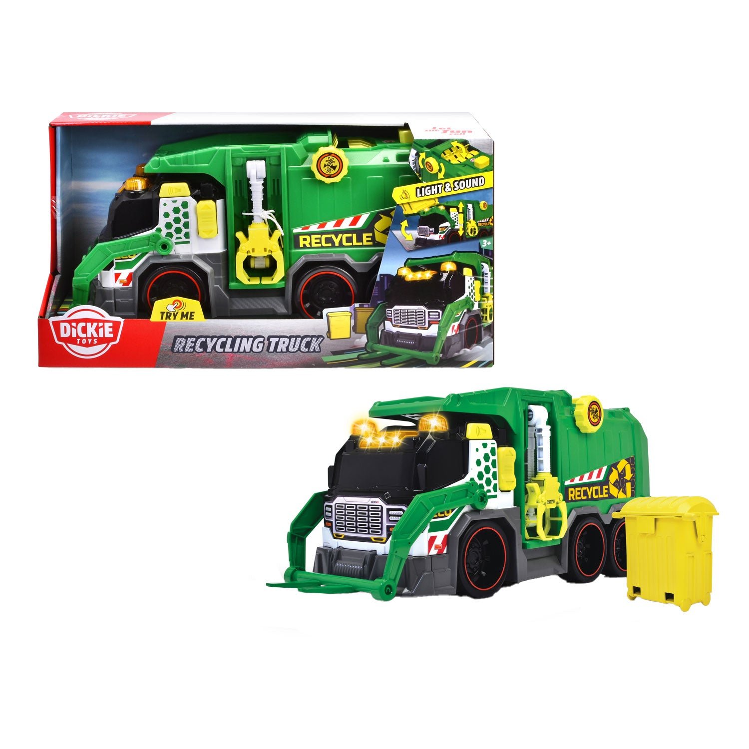 Simba Dickie Kierrätysauto/Roska Auto 40 cm Äänillä ja Valolla