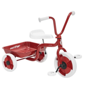 Punainen Kolmipyörä laatikolla Winther Tricykel 40500