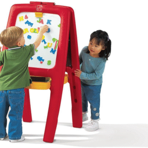 Maalausteline, jossa liitu- ja tussitaulu, punaine Step2 Piirustus ja maalausvälineet 885299