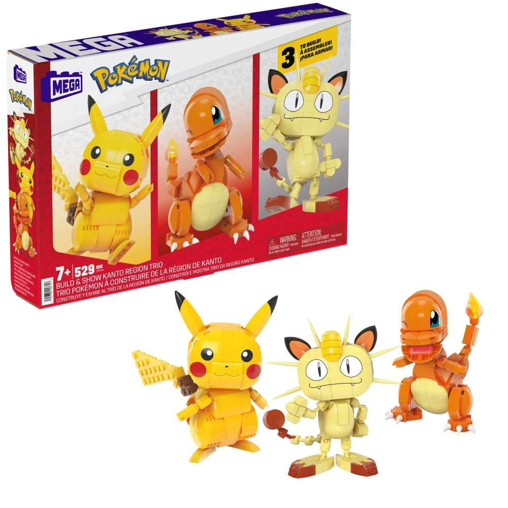 Mega Construx Pokémon Kanto Region Trio Mega Bloks Pokemon Construx Hahmo HPF94