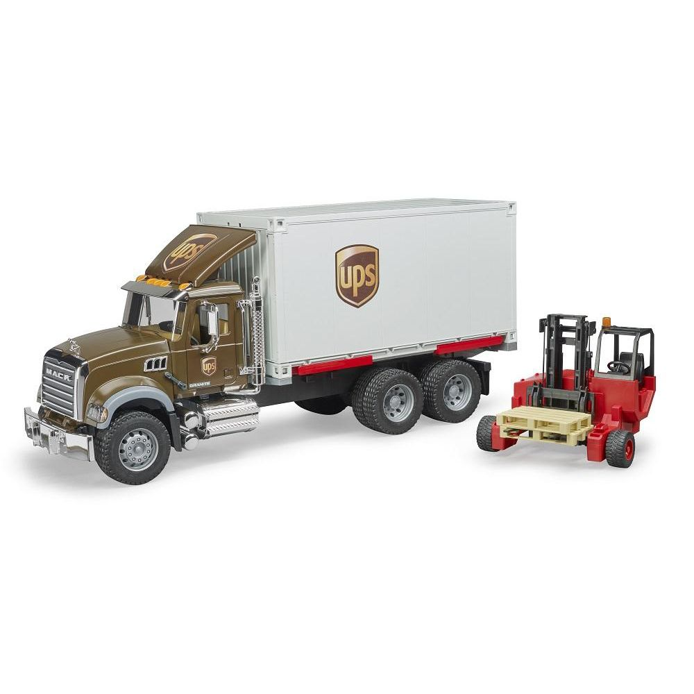 MACK Granite UPS logistics truck Bruder Autot 02828