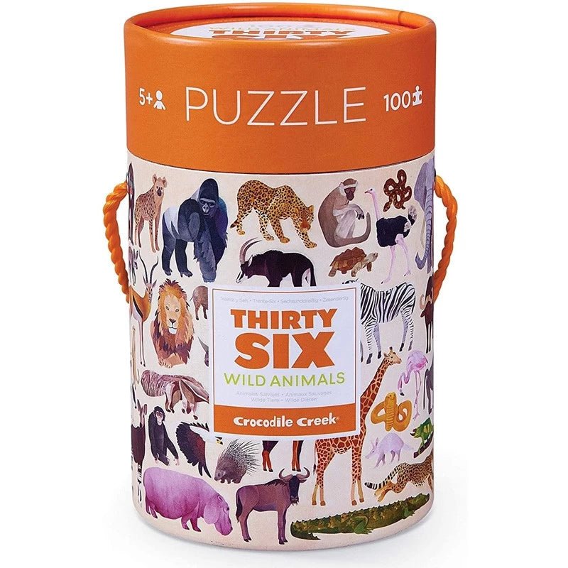 Crocodile Creek Puzzle Wild Animals 100 palaa