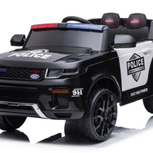 Azeno Poliisi SUV 4x12V kumipyörillä Azeno Sähköauto lapsille 002736