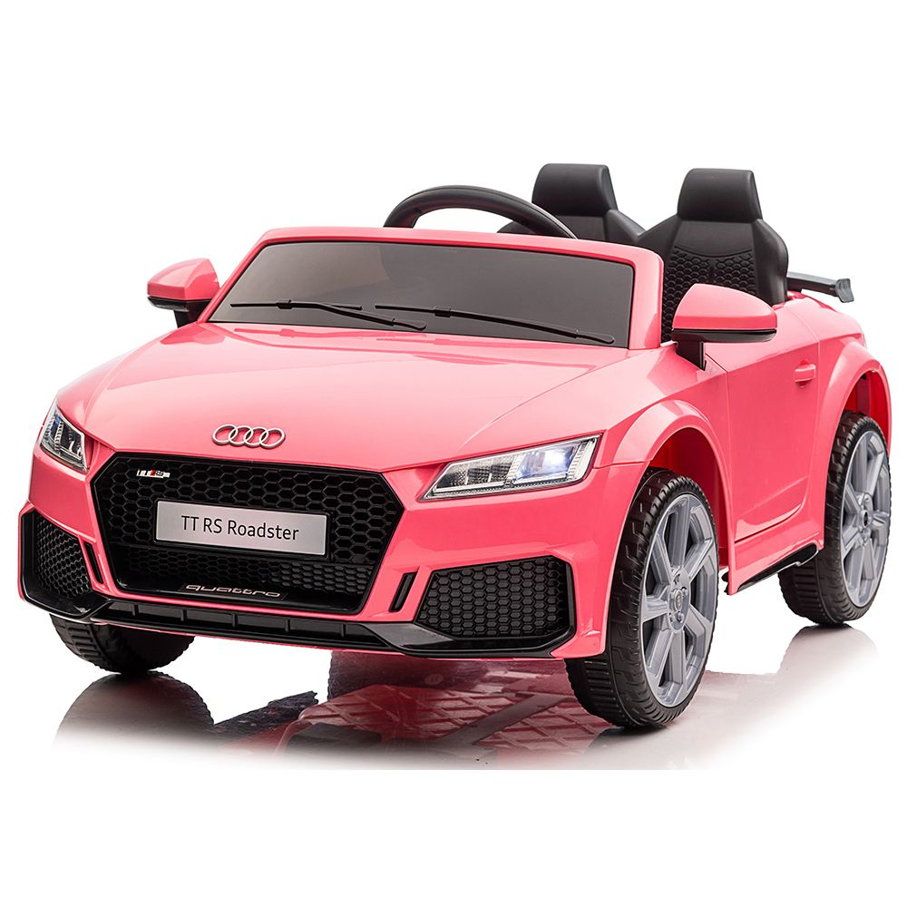 Audi TT TS Roadster pinkki 12V, kumipyörät Sähköauto lapsille 003399
