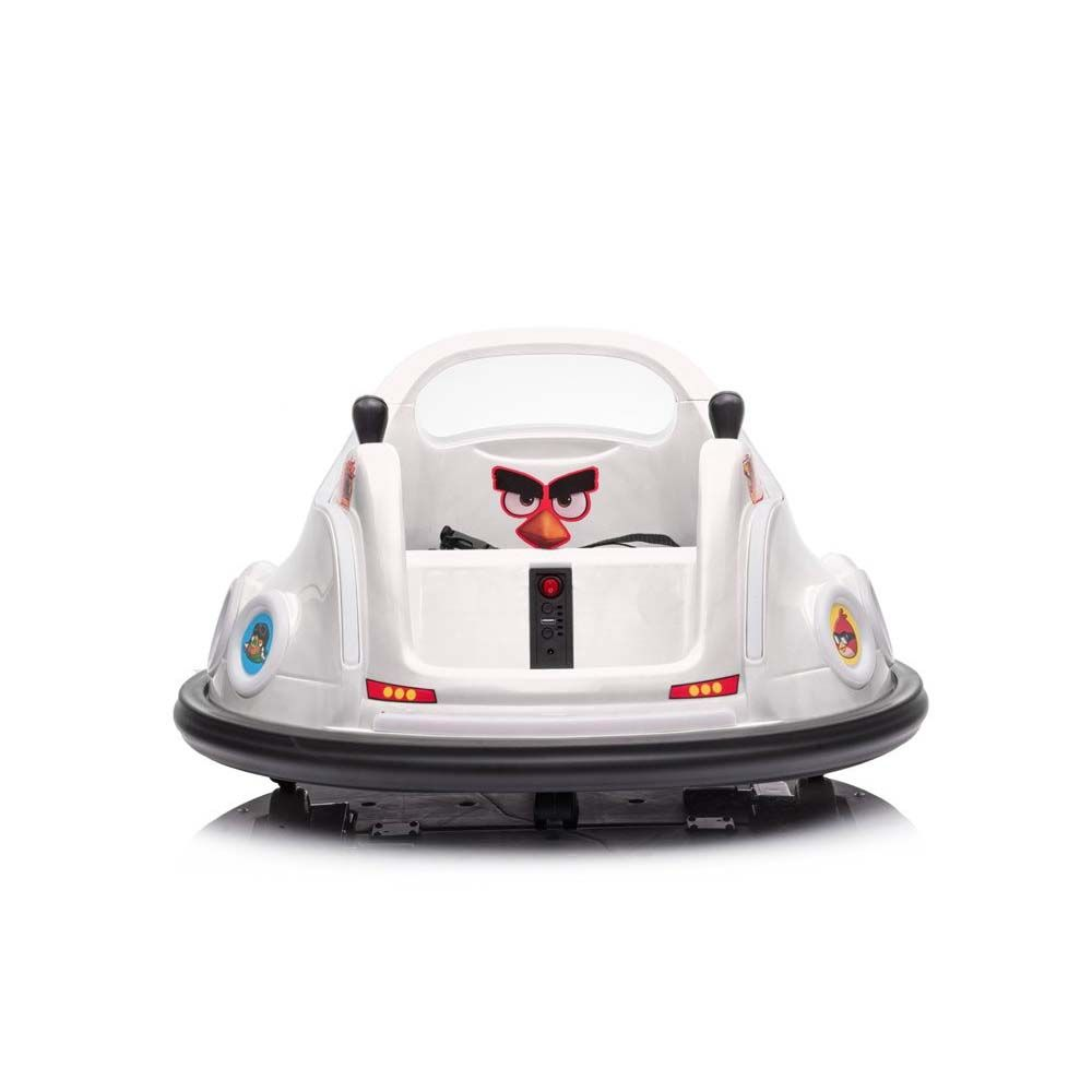 Angry Birds Törmäilyauto Valkoinen Radio Sähköauto 005355