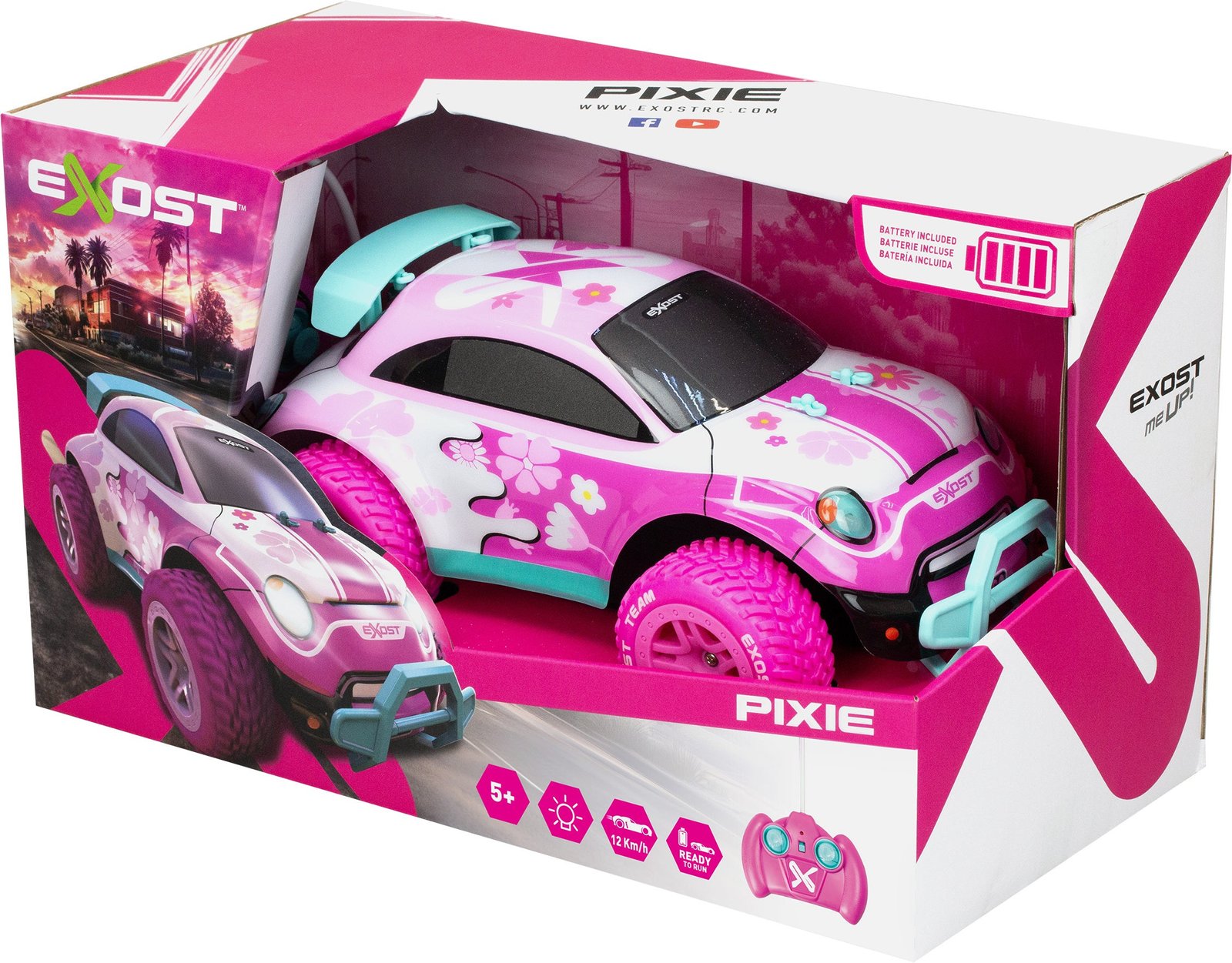 Exost Pixie Pinkki Radio-Ohjattava Auto