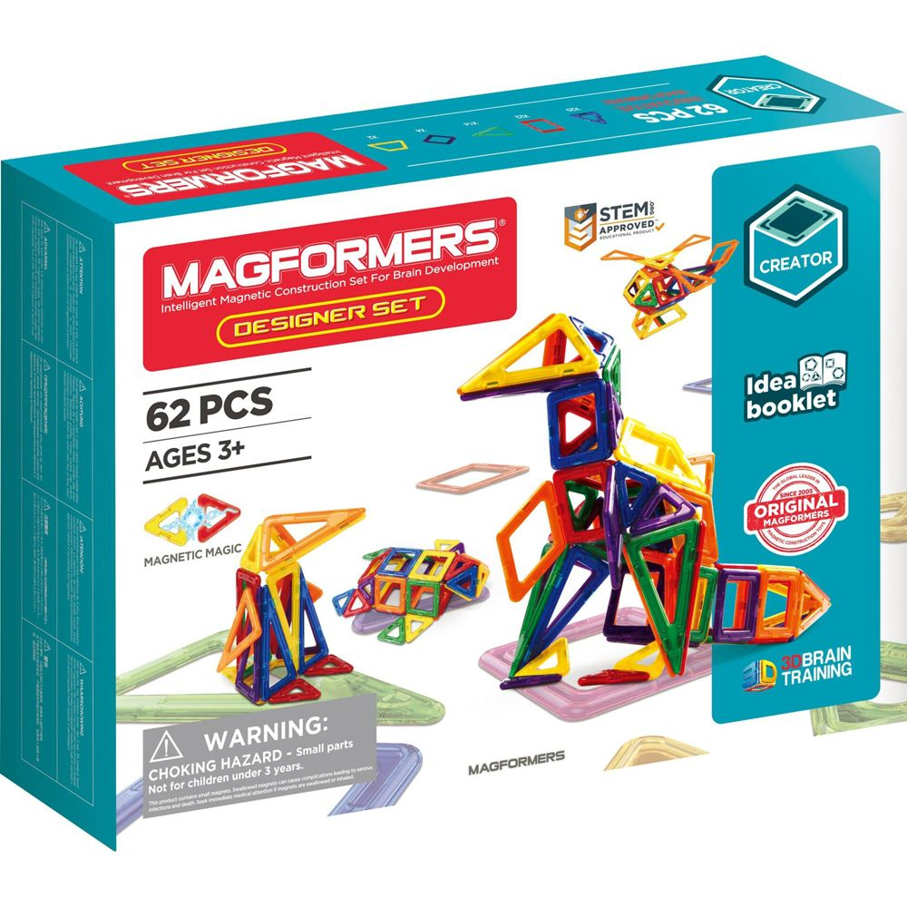 Magformers Designer Set 62 pcs Magformers rakennuspalikat 964151