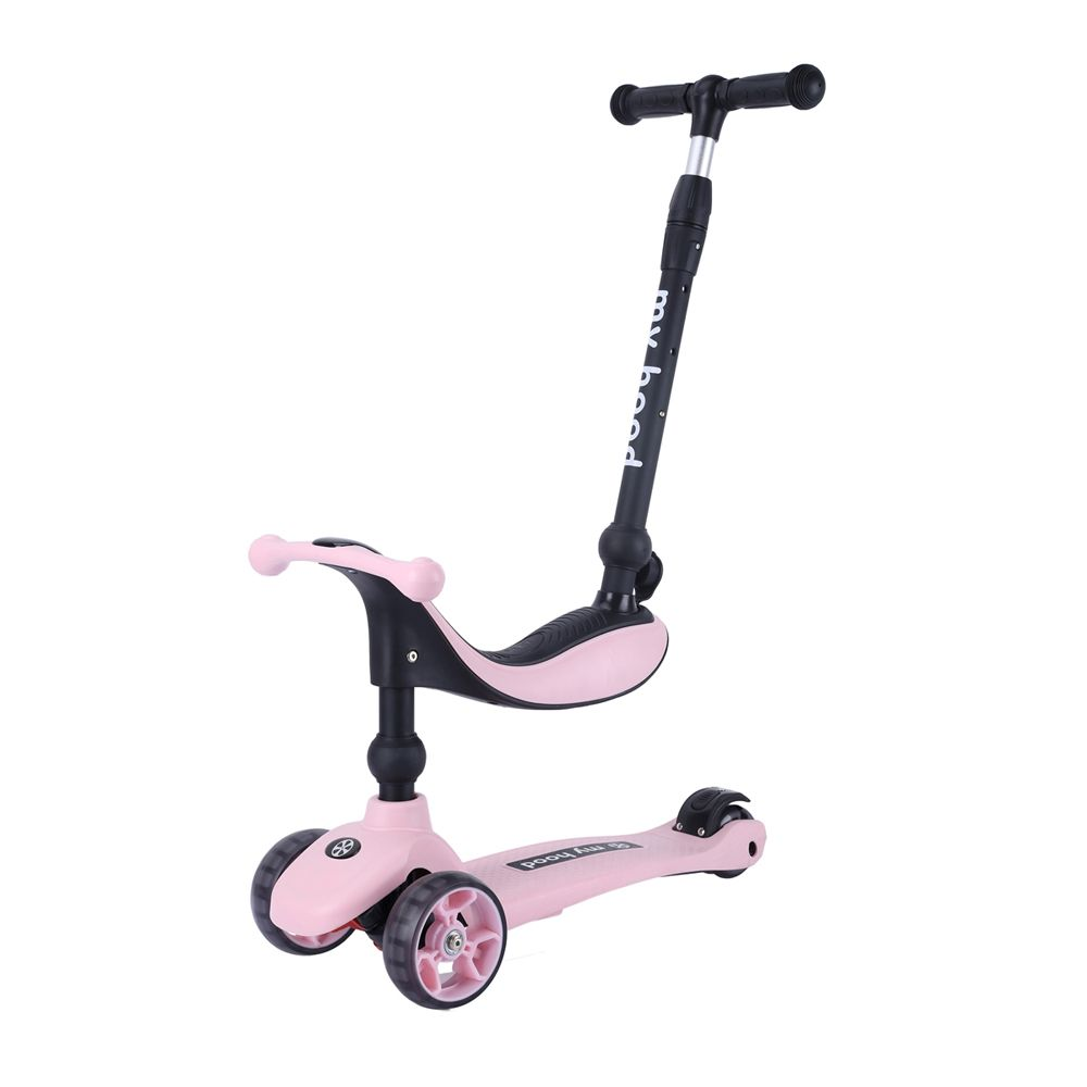 My Hood Kick n Ride - vaaleanpunainen Potkulauta 551449