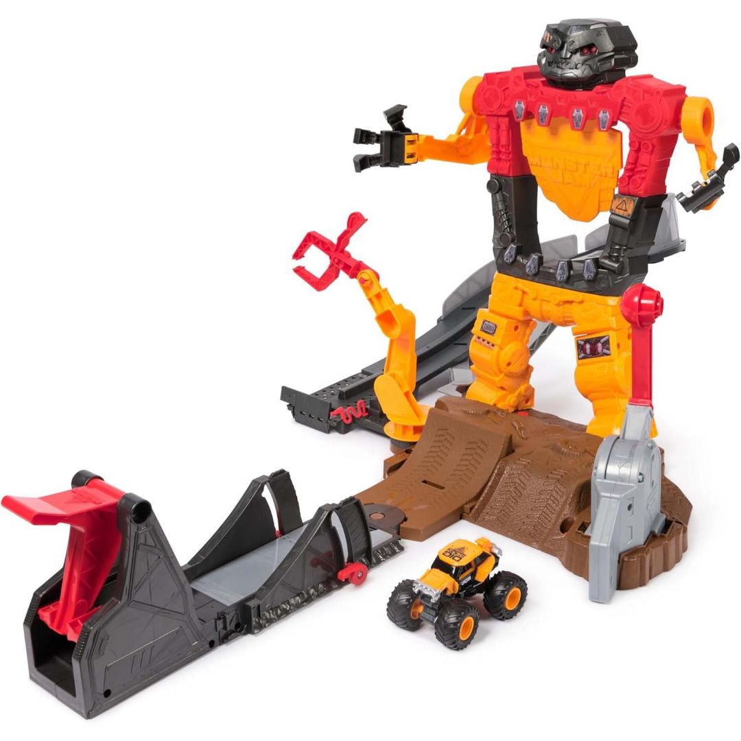 Monster Jam Smash + Bash Playset 1:64 Monster Jam Truck Rata Leikkisetti 72594