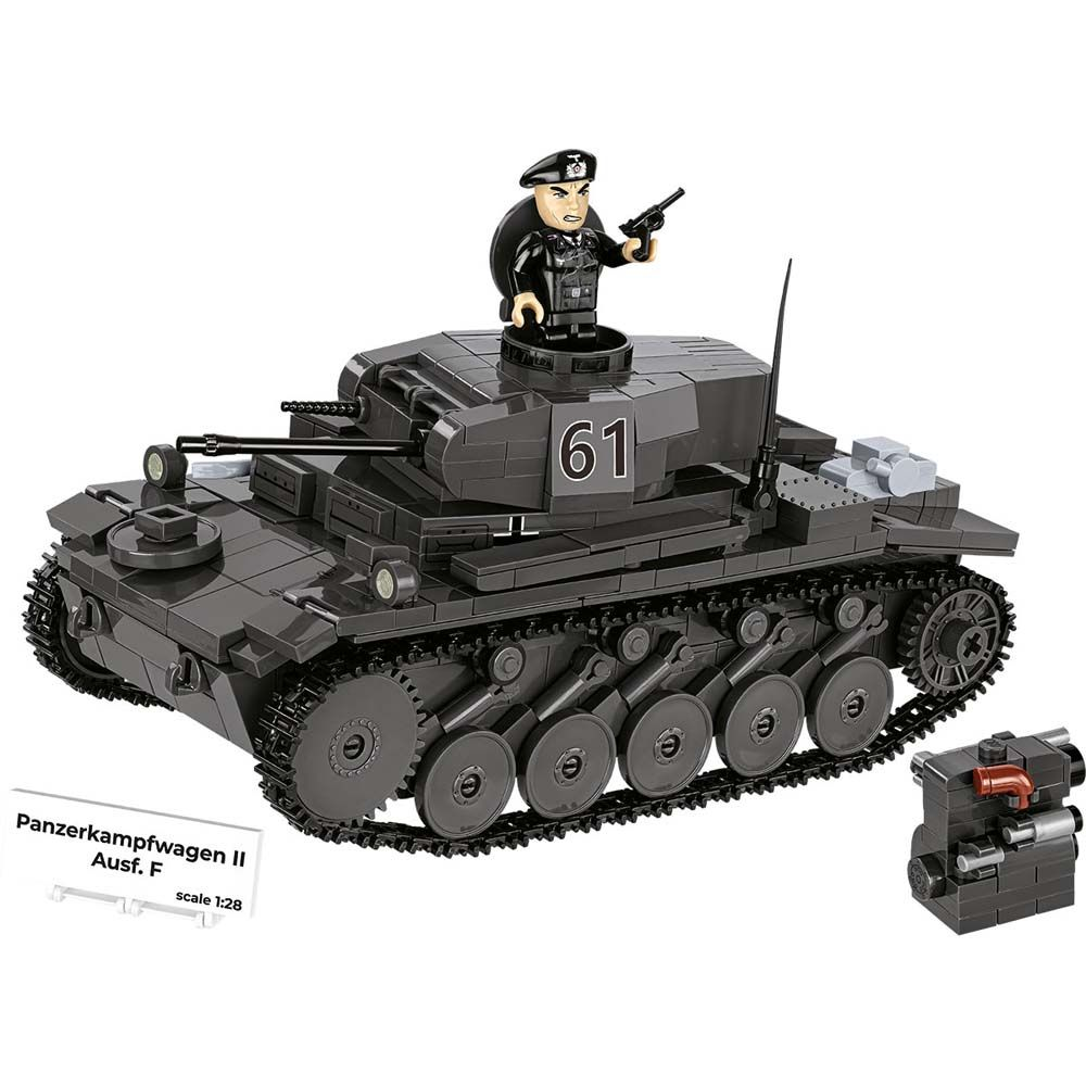 Tuotteen nimi suomeksi on Panzerkampfwagen II Ausf Cobi Historialliset Rakennuspalikat 2597