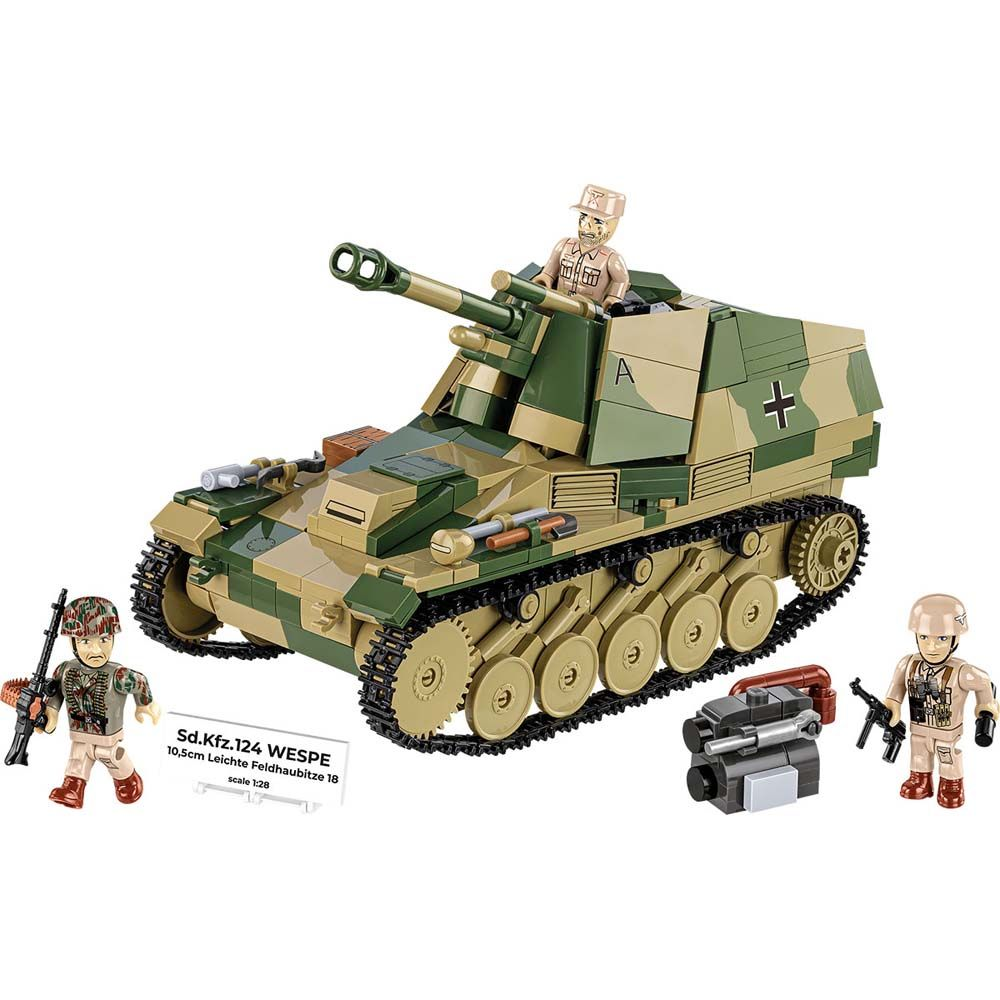 SdKfz124 Wespe - Executive Edition, refu Cobi Historical Rakennuspalikat 2598, refu