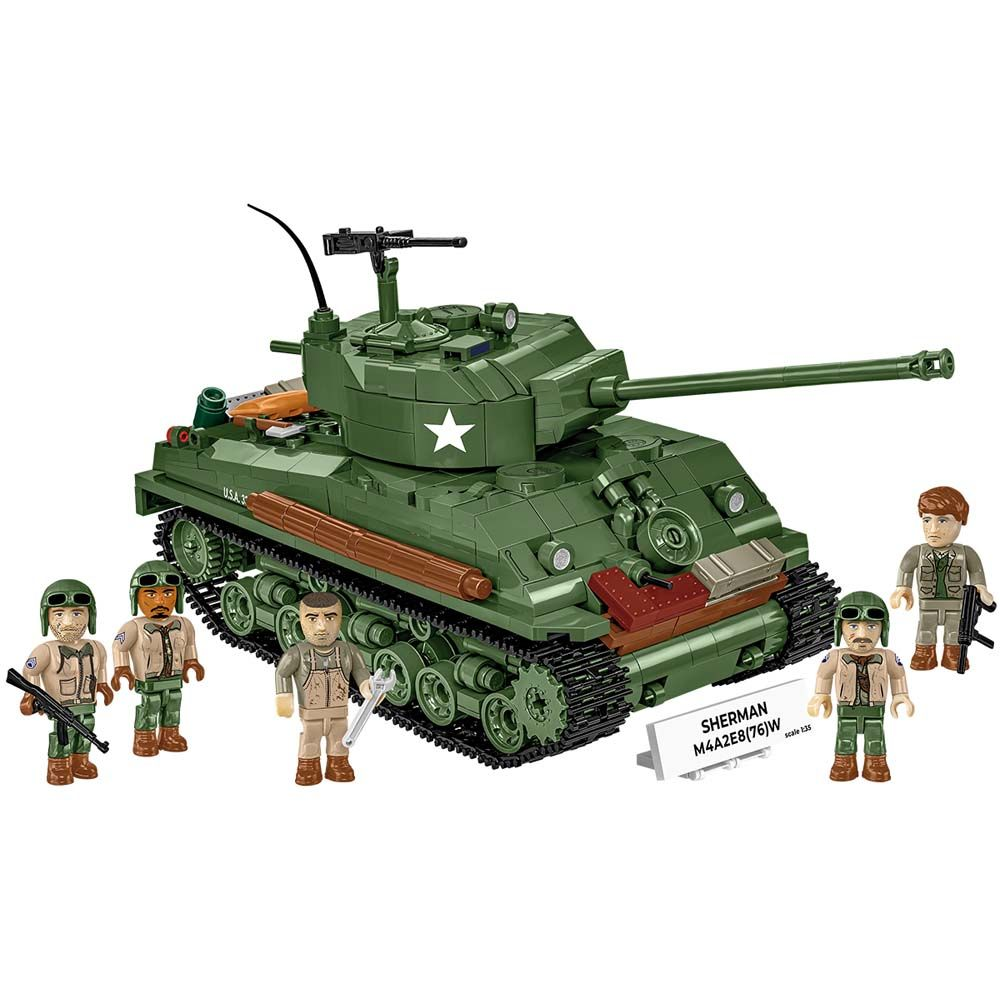 Sherman M4A2E8(76)W COBI Historialliset rakennuspalikat 3118