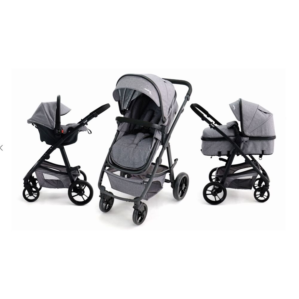 Convertible Two+, Harmaa Asalvo Lastenvaunut 16645