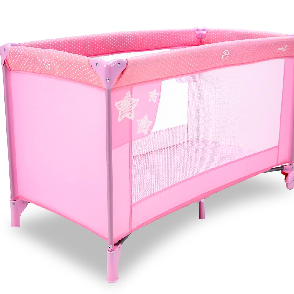 Viikonloppusänky Baleares Stjerner, vaaleanpunaine Asalvo pinnasänky 18182