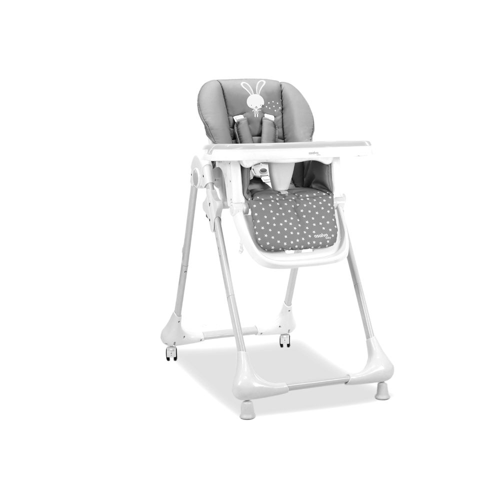 Syöttötuoli pyörillä, Pupu/Harmaa Valitettavasti minulla ei ole tietoa kyseisen tuot