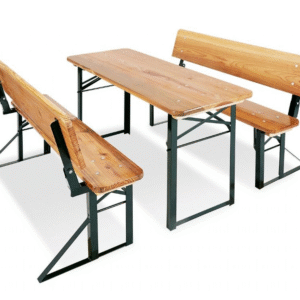 Penkki- ja pöytäsetti selkänojalla, Sepp Pinolino Pöydät ja tuolit 031237