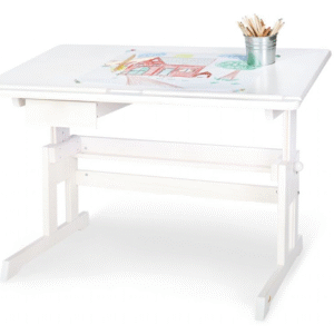 Lasten kirjoituspöytä Lena, valkolakattu Pinolino lasten pöytä ja tuolit 039288