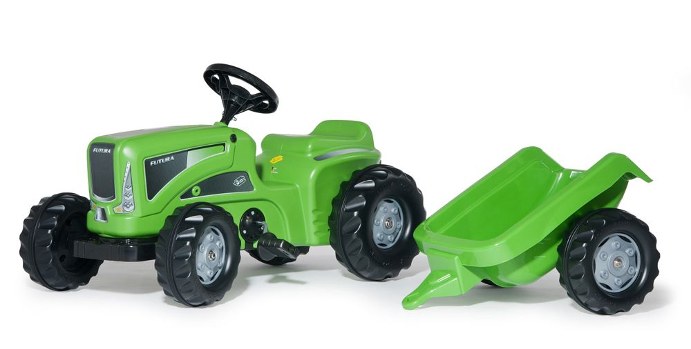 Rolly Kiddy Futura ja peräkärry Rolly Toys traktori 620005
