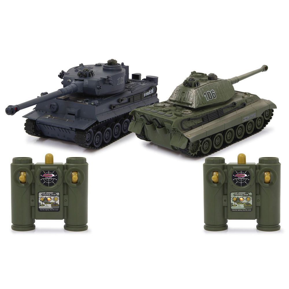 RC Tank Battle Set Tiger 1:28 2,4GHz Jamara Radio-ohjattava Lelut 403635