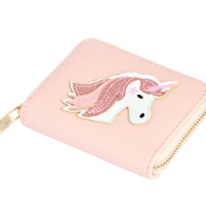 KiS Me Lasten Lompakko Glitter Yksisarvisella Vaaleanpunainen 11x9 cm
