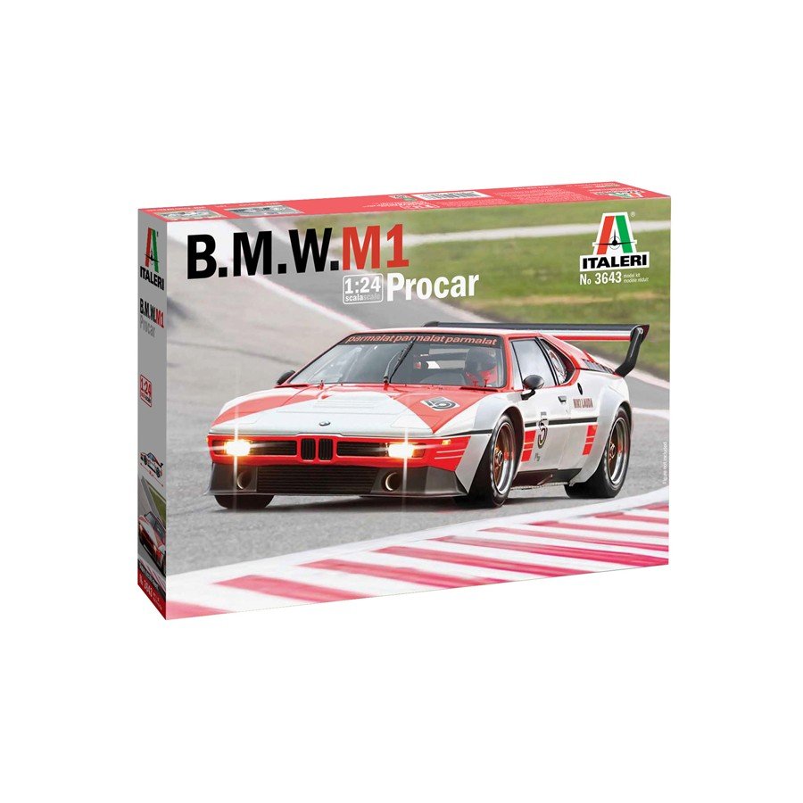 Italeri B.M.W. M1 Procar (Niki Lauda) 1:24 Koottava pienoismalli