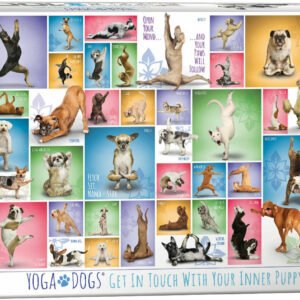 Eurographics Puzzle 1000 Palan Palapeli Yoga Dogs