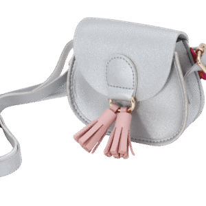 Kis Me Lasten Olkalaukku Hopea Rosalla Tupsulla