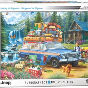 Eurographics 1000 Palan Palapeli Jeep - Loading the Jeep Wagoneer
