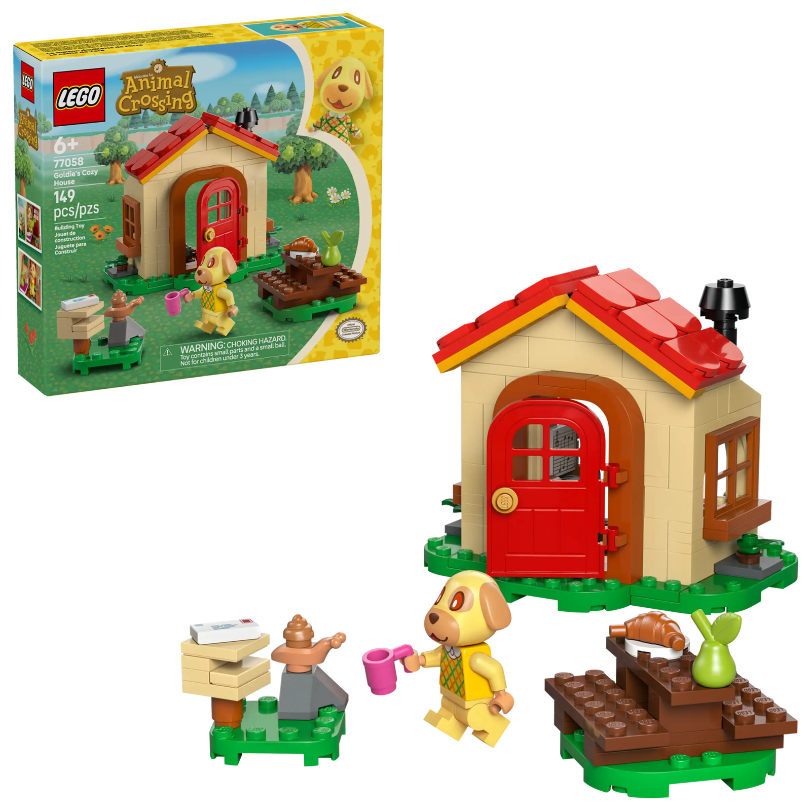 LEGO 77058 Animal Crossing Goldie Kodikkaassa Talossaan