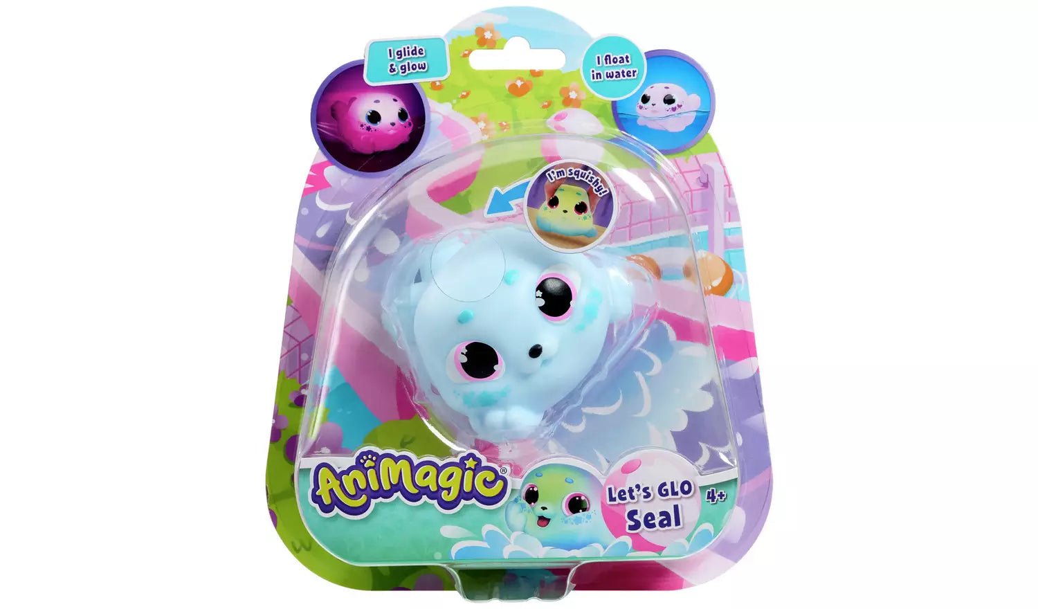Animagic Let`s Go Seal Glow In The Dark Interaktiivinen Hylje Sininen