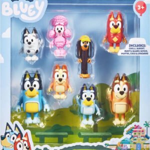 BLUEY Figures Multipack, 8 Hahmoa