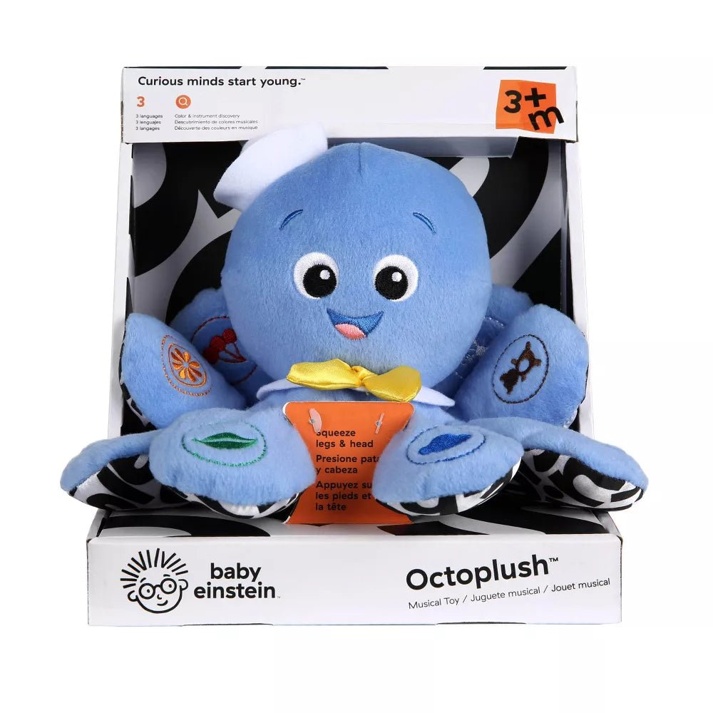 Baby Einstein Octoplush Mustekala Musiikkilelu