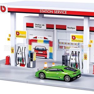 Bburago Huoltoasema ja Auto, Pikkuauto Leikkisetti