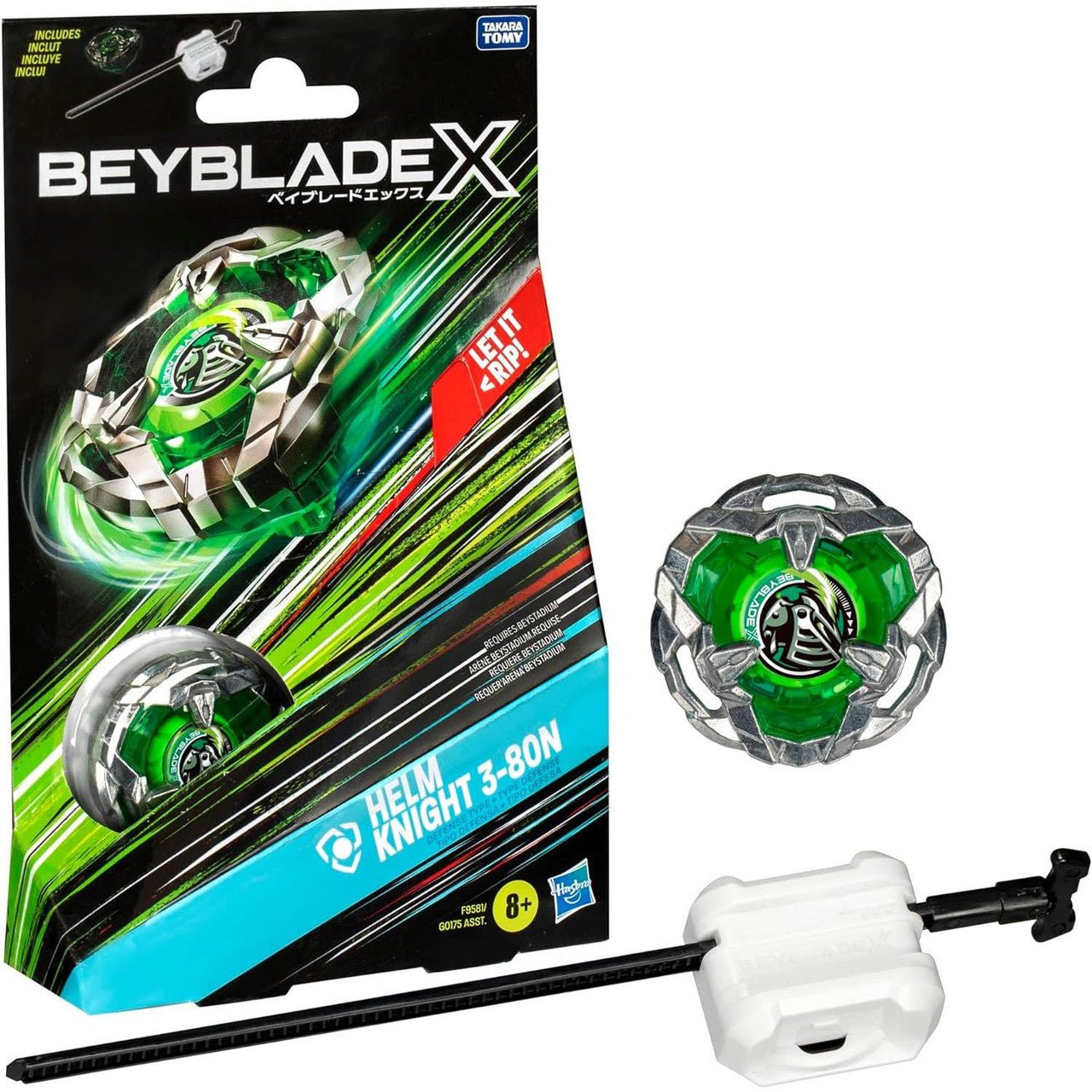 Beyblade Hyrrä X Starter Pack Helm Knight 3-80N