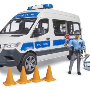 Bruder 02683 MB Sprinter Poliisiauto + Valot ja Äänet