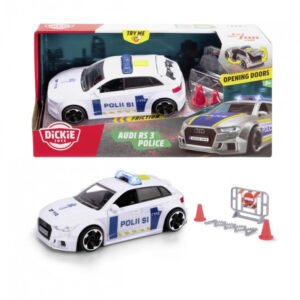 Dickie Suomalainen Poliisiauto Audi RS3 Valoilla ja Äänillä