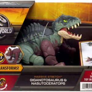 Jurassic World Fierce Changers Muuntautuva Dinosaurus Giganotosaurus ja Nasutoceratops