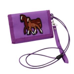 KiS Me Lasten Lompakko Hevonen Lila Kaulanauhalla 12x9cm