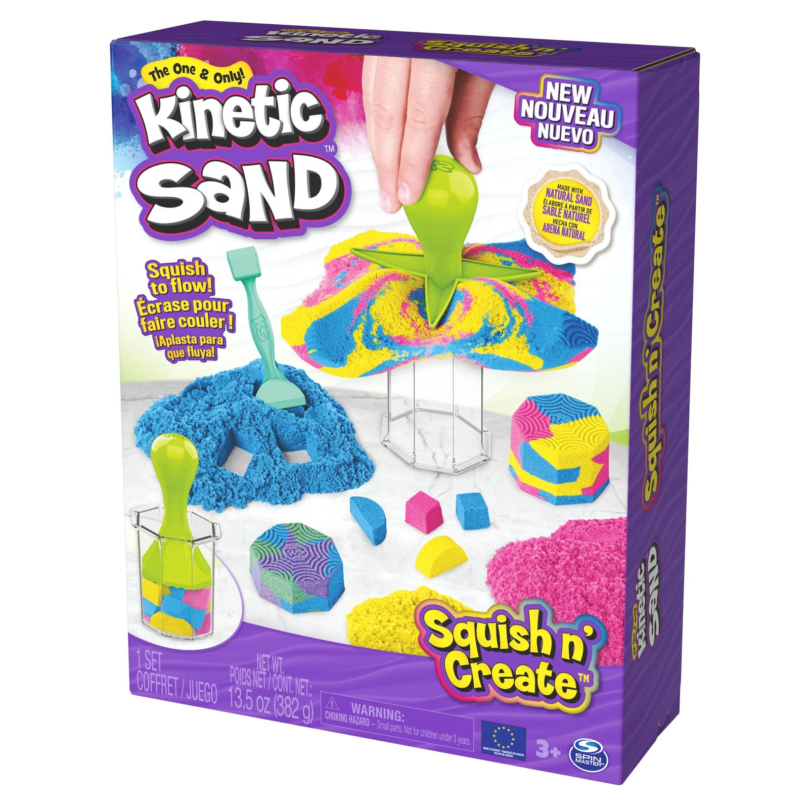 Kinetic Sand Squish N' Create Taikahiekka Leikkisetti