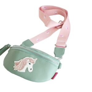Kis Me Lasten Olkalaukku/Vyölaukku Yksisarvinen Vihreä