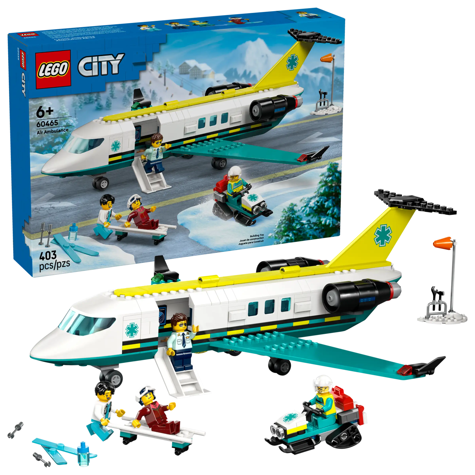 LEGO City 60465 Pelastuslaitoksen Ambulanssilentokone