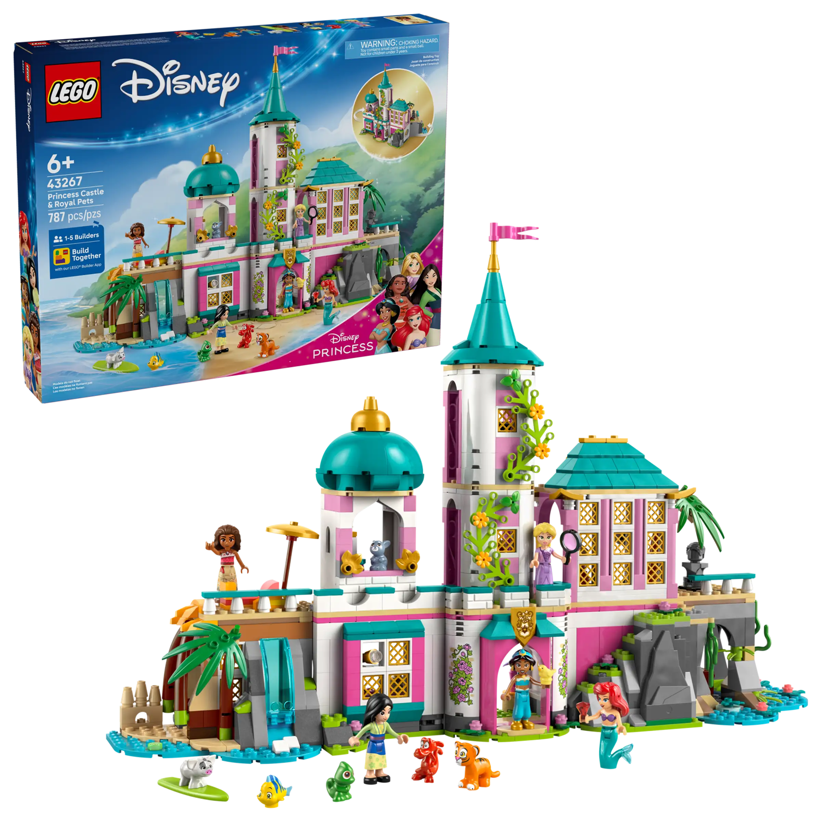 LEGO Disney 43267 Prinsessalinna ja Kuninkaalliset Lemmikit